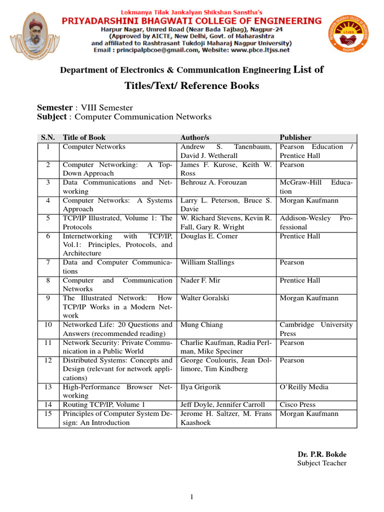 Reference Books for Computer Networks & VHDL | PDF | Computing ...