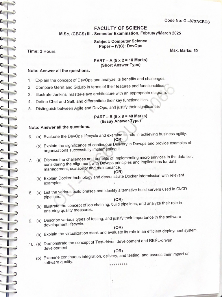 Previous Papers 3rd Sem | PDF