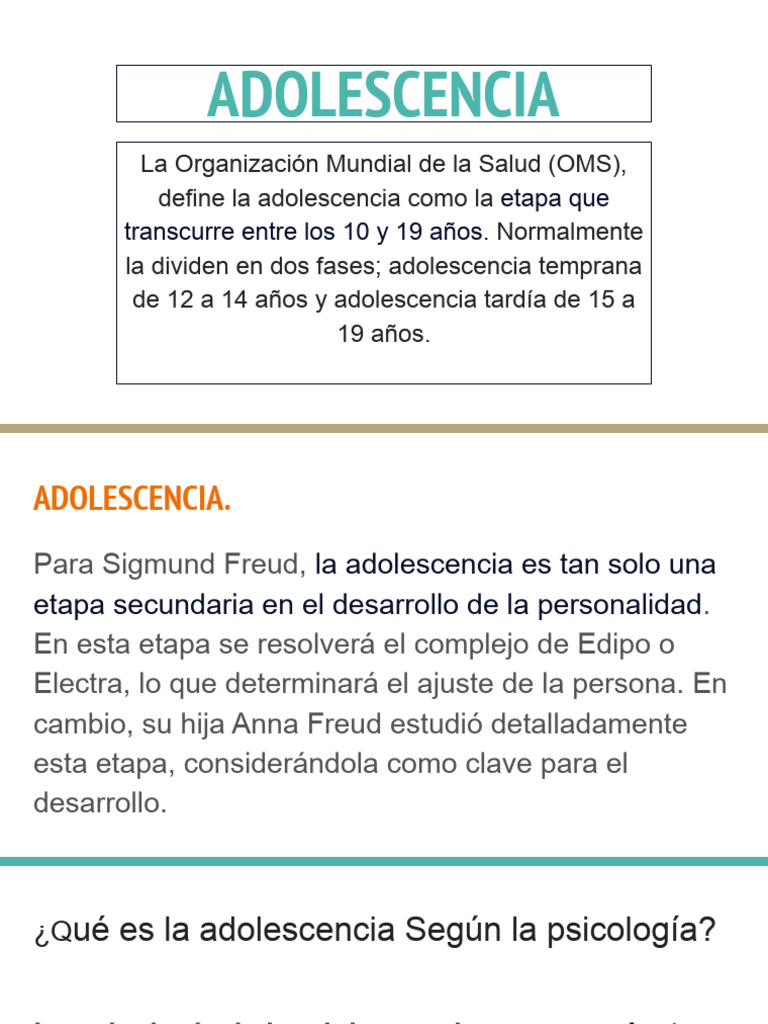 Etapas y cambios en la adolescencia | PDF | Adolescencia | Adultos