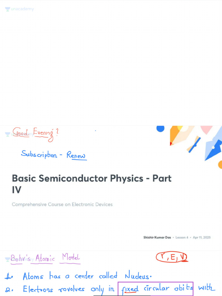 Basic Semiconductor Physics Part IV With Anno | PDF