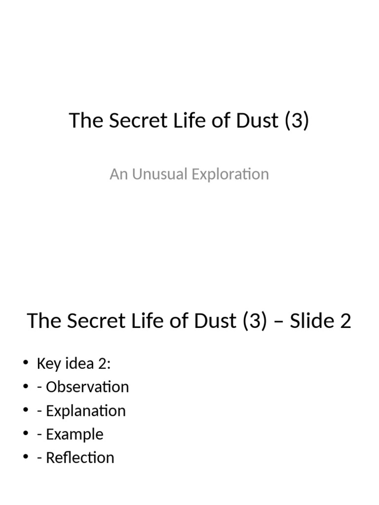Exploring the Life of Dust | PDF