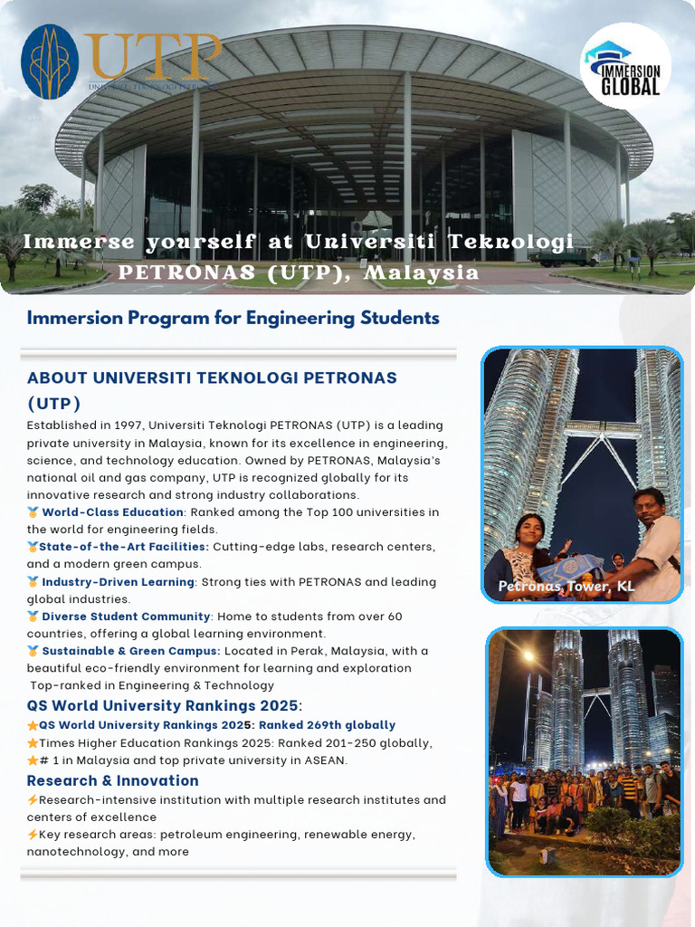 UTP: Top Engineering University in Malaysia | PDF | Artificial ...