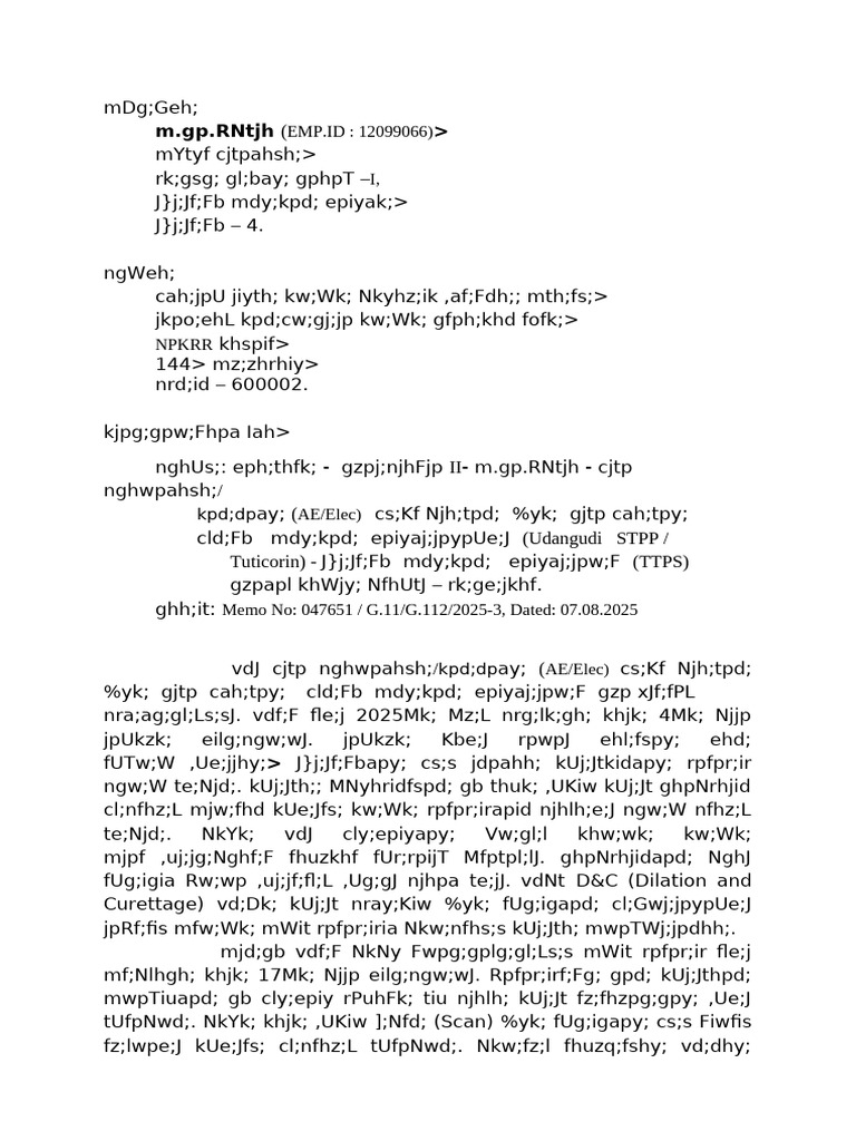 New TTPS Request Letter | PDF | Miscarriage | Human Pregnancy
