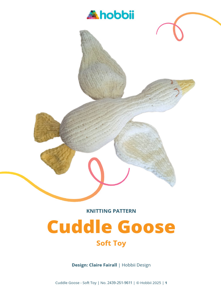 Cuddle Goose - Soft Toy (1) | PDF | Knitting | Needlework