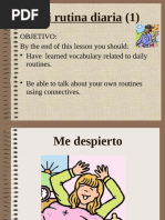Mi Rutina Diaria en Español | PDF | Verbo