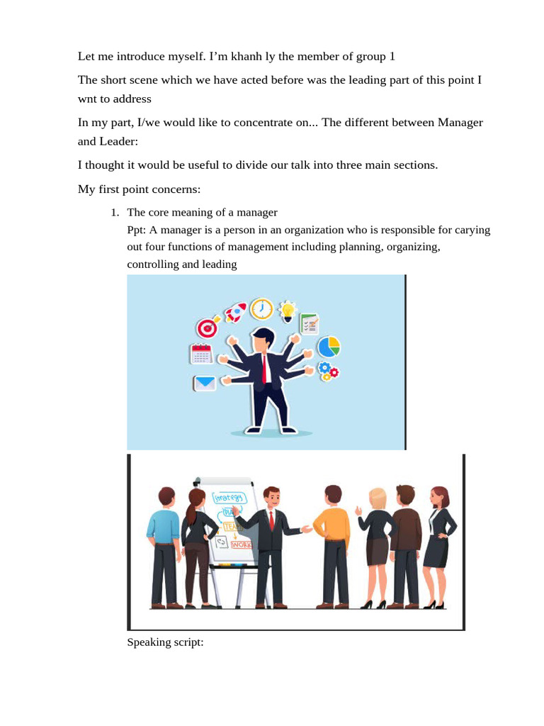 Manager vs Leader: Key Differences Explained | PDF | Business | Psychology