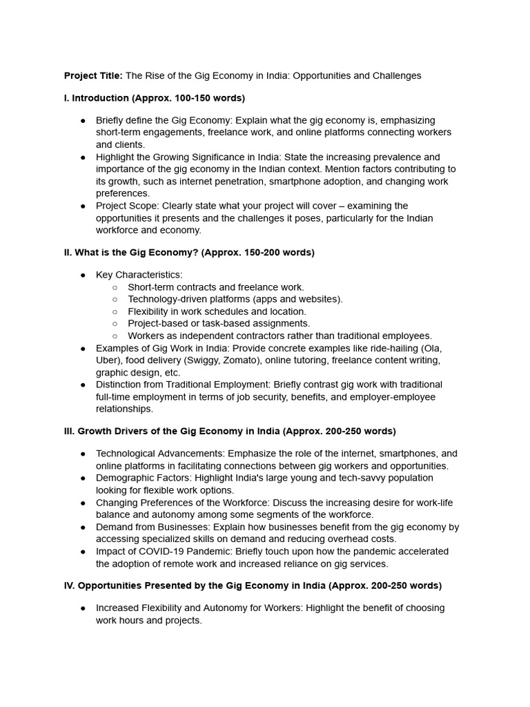 Project Title_ the Rise of the Gig Economy in India_ Opportunities and ...