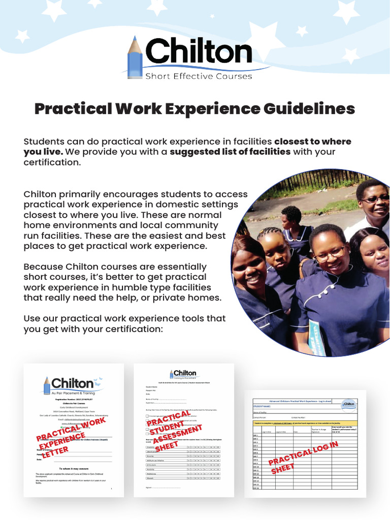 Practical Work Experience Guidelines | PDF