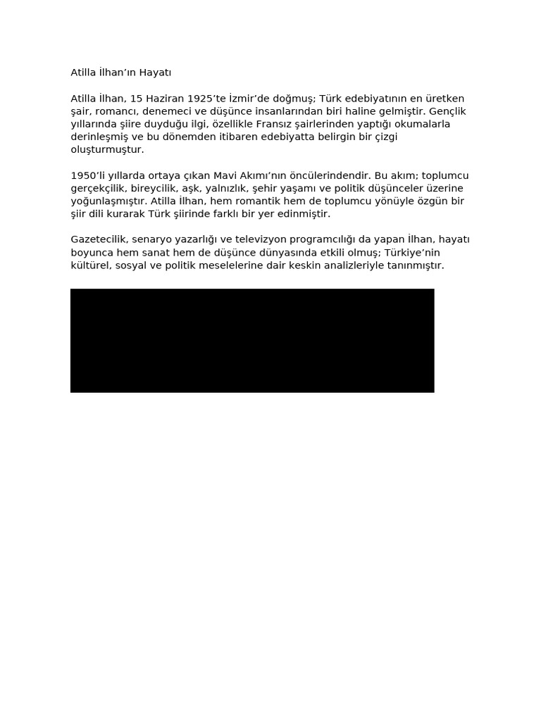 Atilla Ilhan Duzenli | PDF