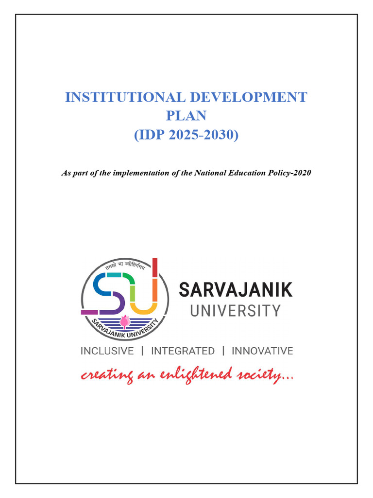 Institutional Development Plan 2025-2030 | PDF | Governance | Curriculum