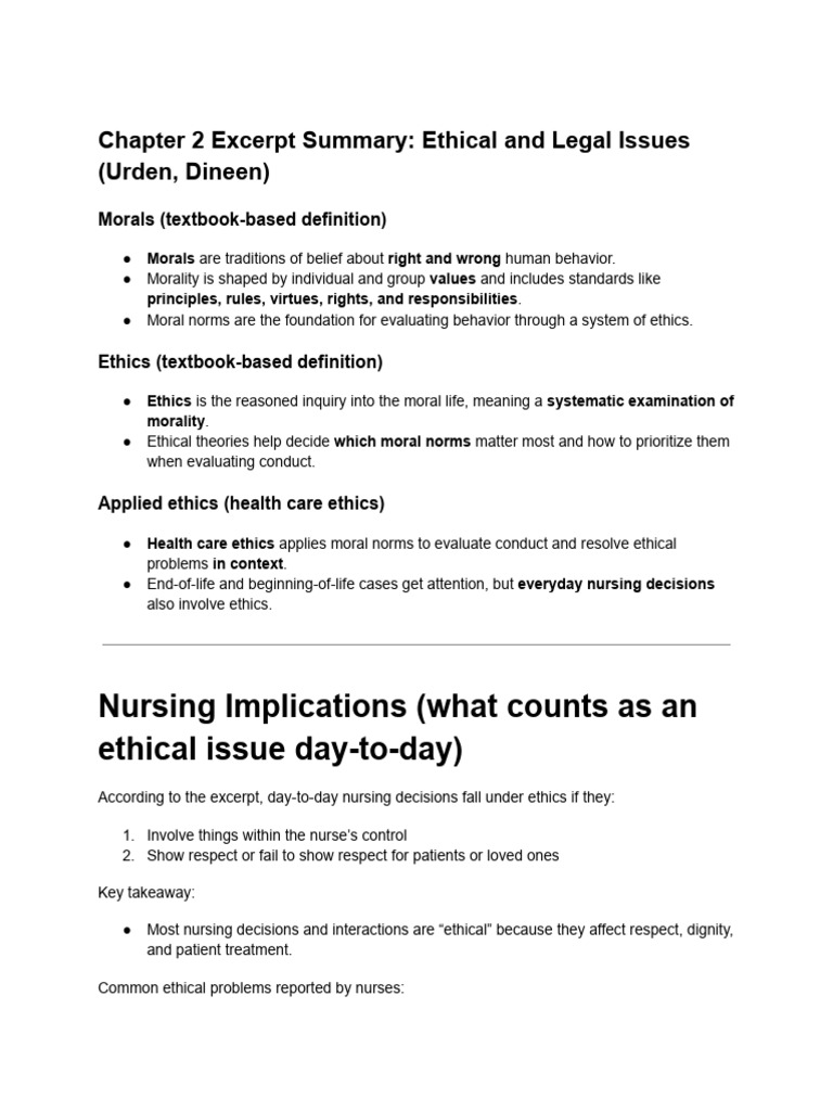 Chapter 2 Summary PDF Standard Of Care Negligence