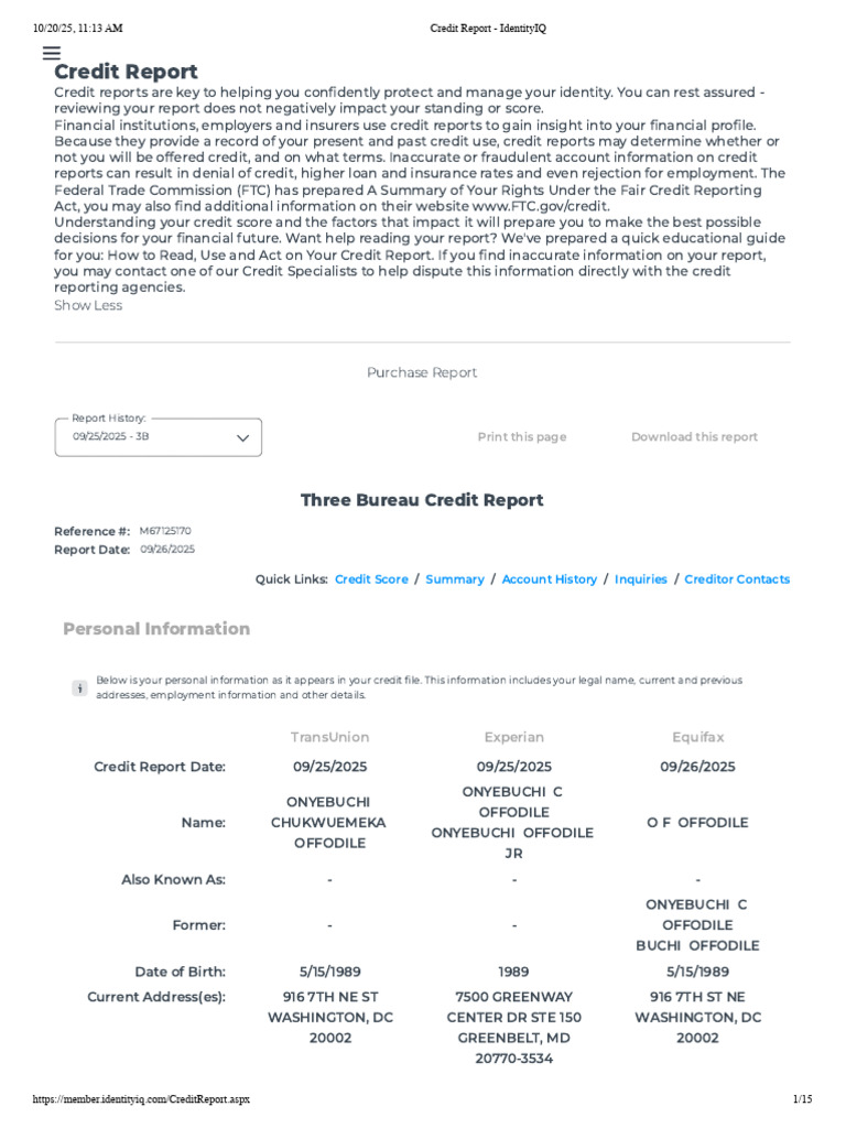 Understanding Your Credit Report | PDF | Credit History | Credit