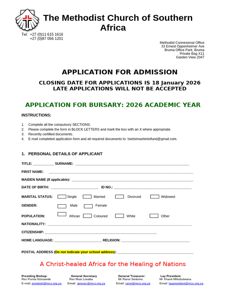 2026 Bursary Application Guide | PDF