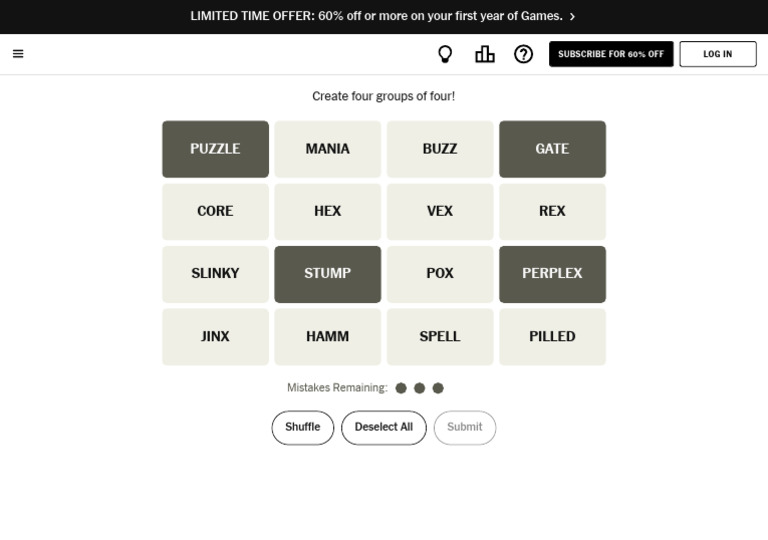 Grouping Game: Create Four Sets | PDF