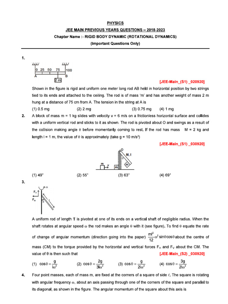 11.8 RM Questions 2018 2023 | PDF