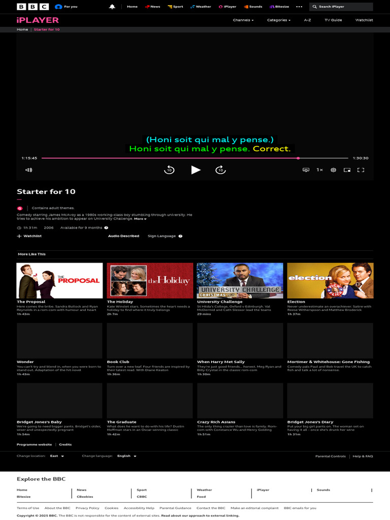 BBC iPlayer: Movies and Shows Guide | PDF | Bbc