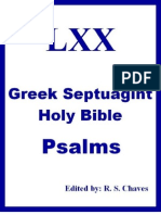 Greek Holy Bible Psalms From Septuagint R S Chaves PDF