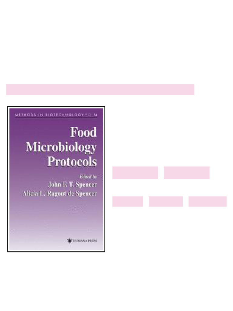Food Microbiology Protocols 1st Edition Anavella Gaitán Herrera (Auth ...