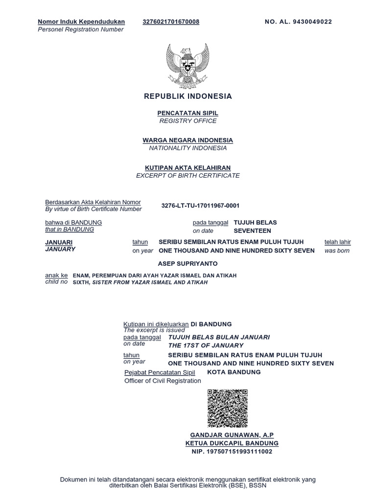 Akte Asep | PDF