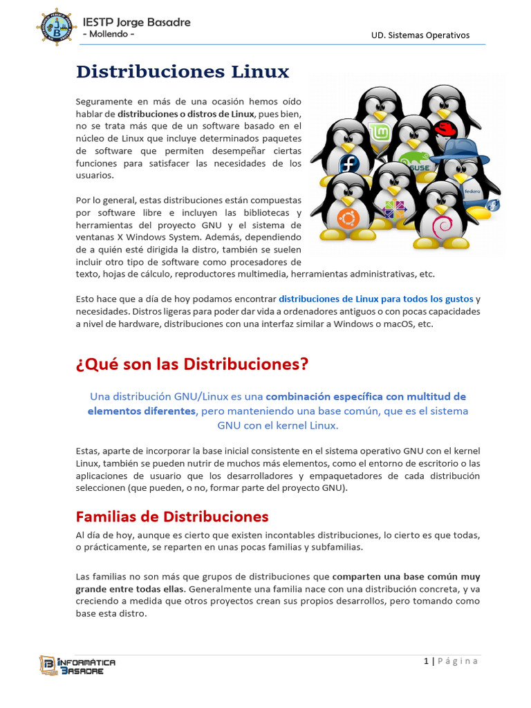 Guía sobre Distribuciones Linux | PDF | Distribución de Linux | Ñu