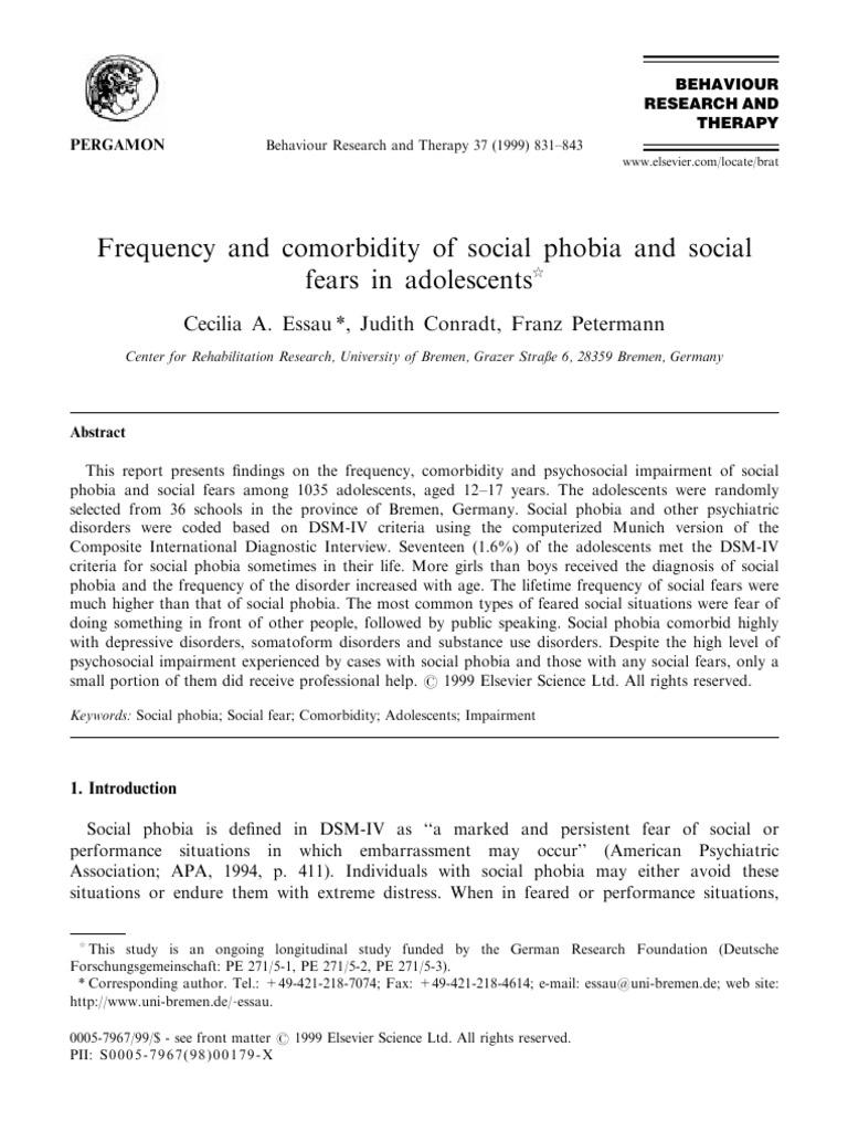 DOC-20190409-WA0004 | PDF | Social Anxiety Disorder | Mental Disorder