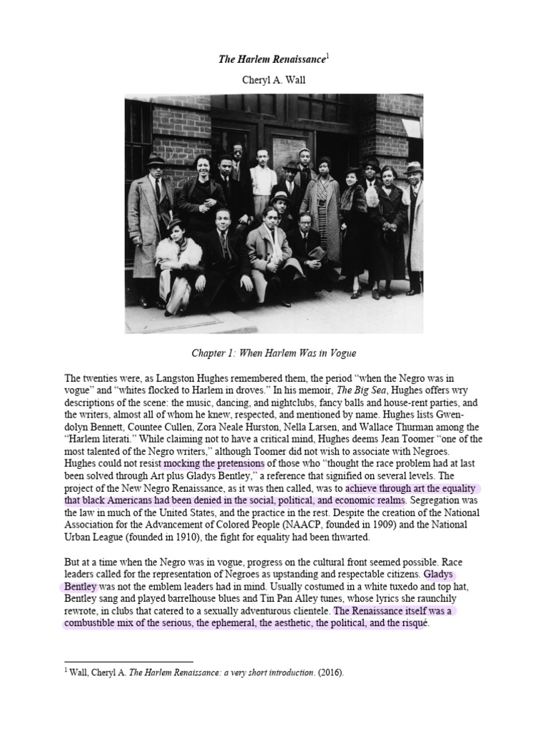 The Harlem Renaissance: Culture & Change | PDF | Harlem Renaissance