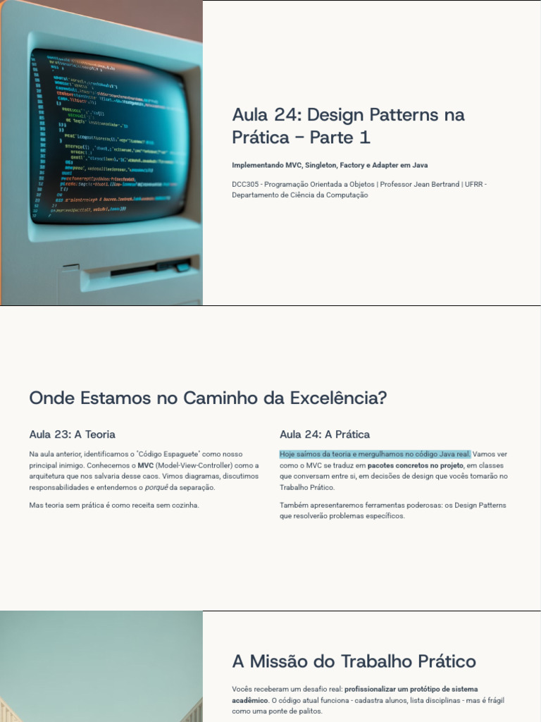 Design Patterns em Java: MVC e Singleton | PDF | Model-View ...