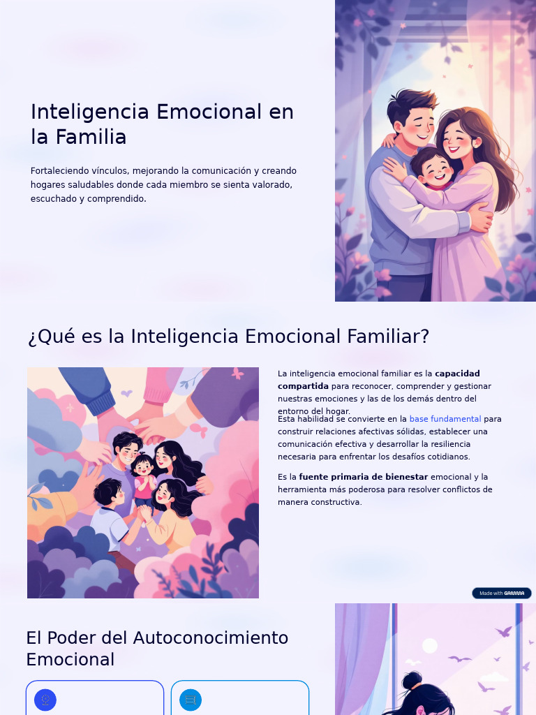 Inteligencia Emocional en La Familia | PDF | Las emociones ...