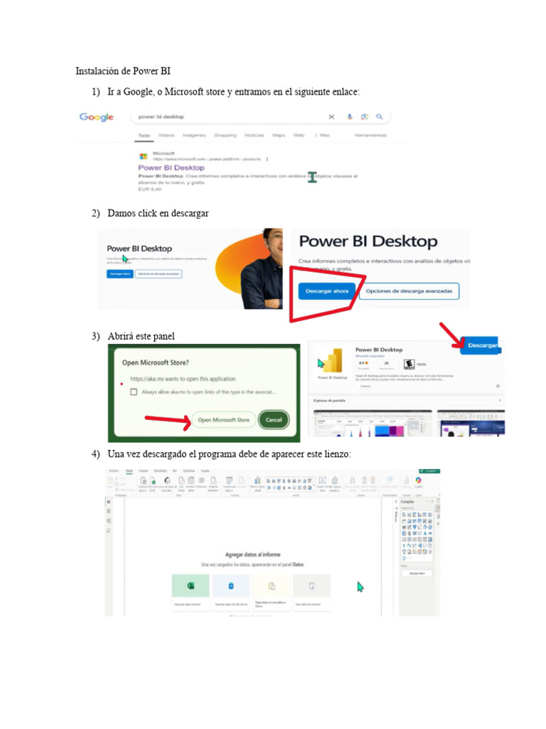 Guía de Instalación y Uso de Power BI | PDF | Microsoft Excel | Bases ...