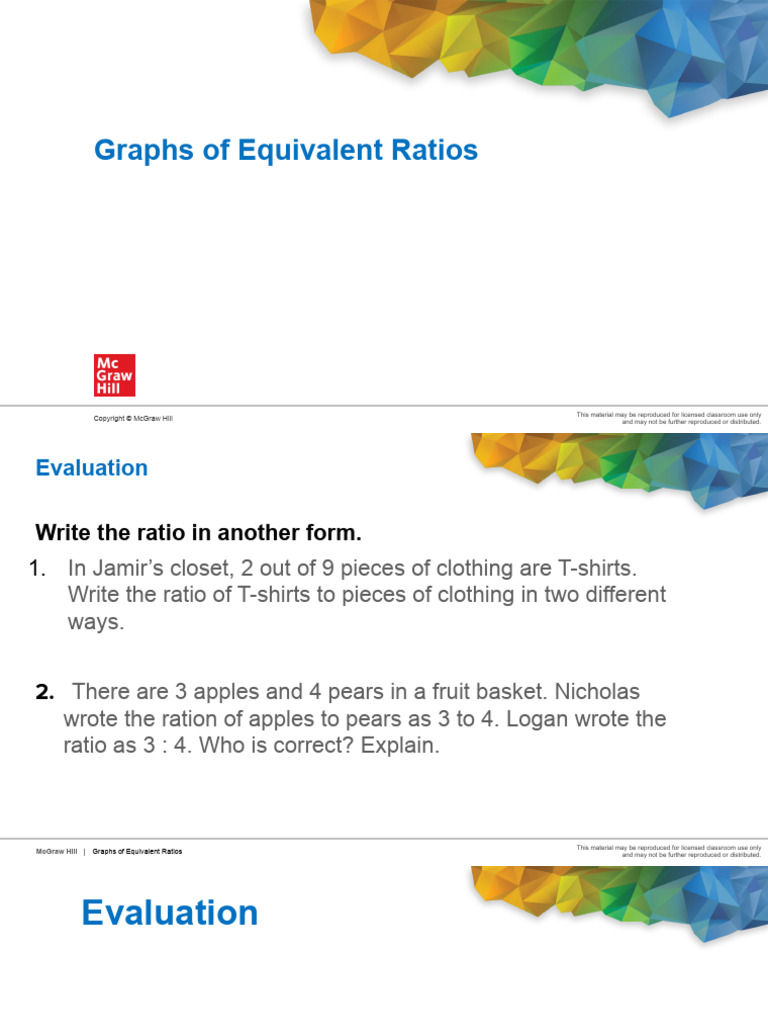 Graphing Equivalent Ratios Explained | PDF