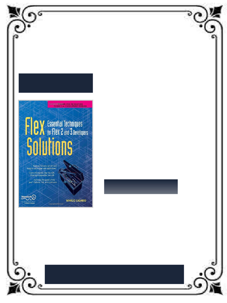 Flex Solutions Essential Techniques for Flex 2 and 3 Developers 1st ...