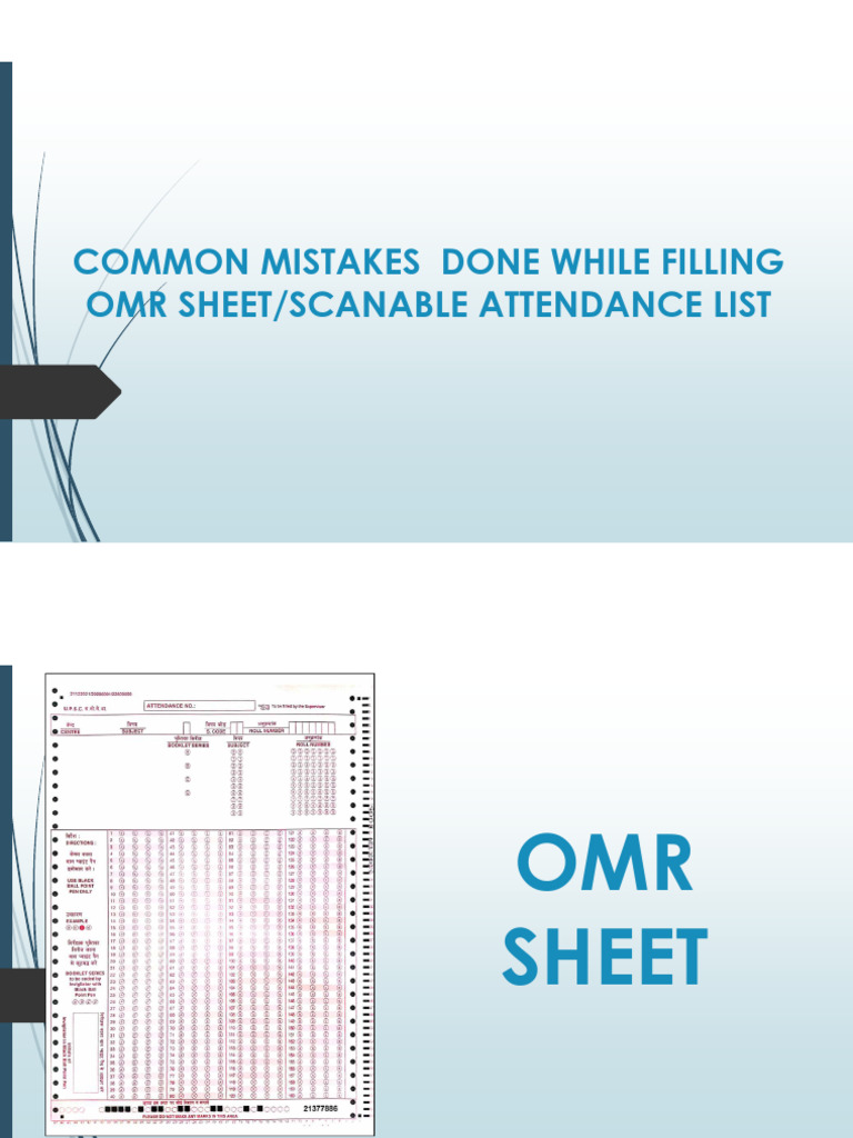 Common OMR Sheet Filling Mistakes | PDF | Encodings | Computer Data