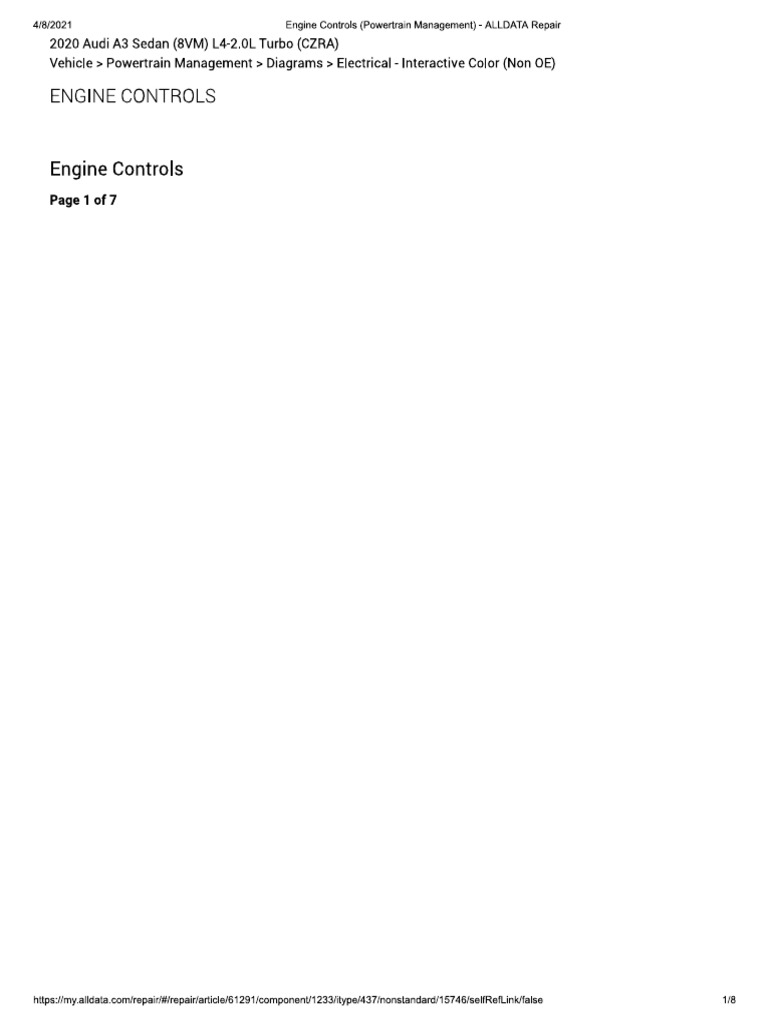 Engine Controls 01 01 | PDF