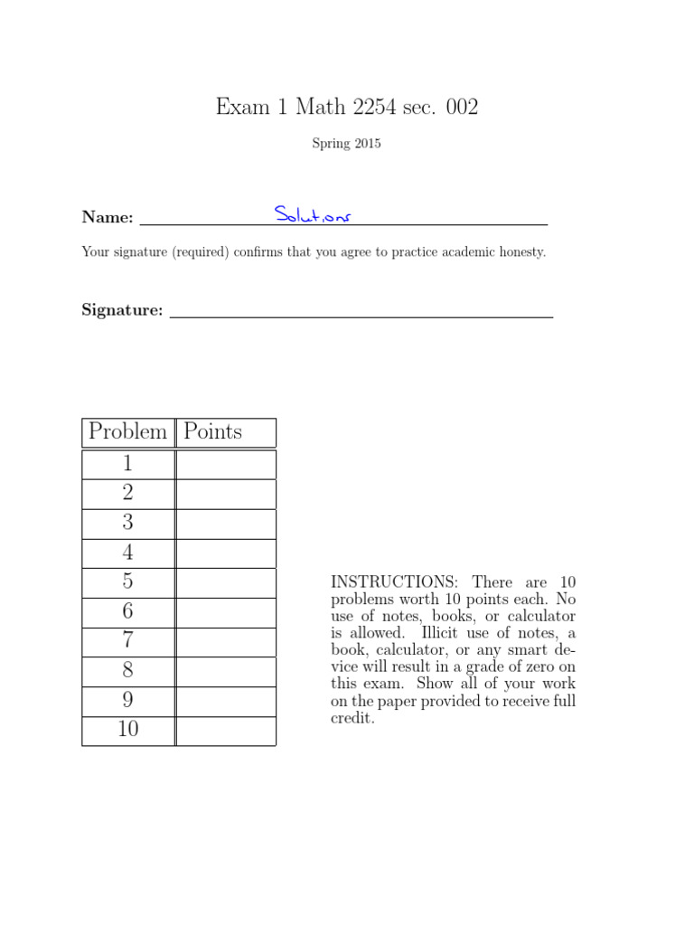 Exam1_2254_2_S15_sol | PDF