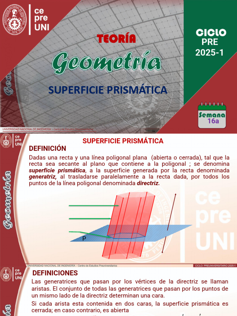 Superficies y Volúmenes de Prismas | PDF | Geometria clasica | Geometría