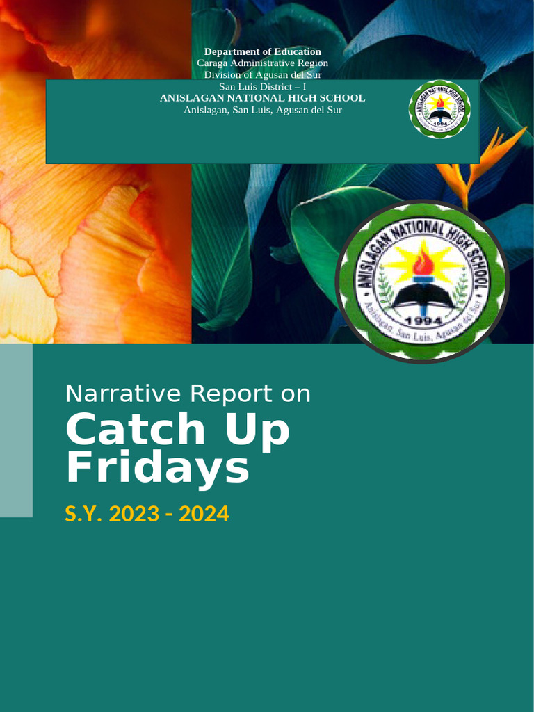 Narrative Report CatchUp Friday | PDF | Teachers | Human Communication