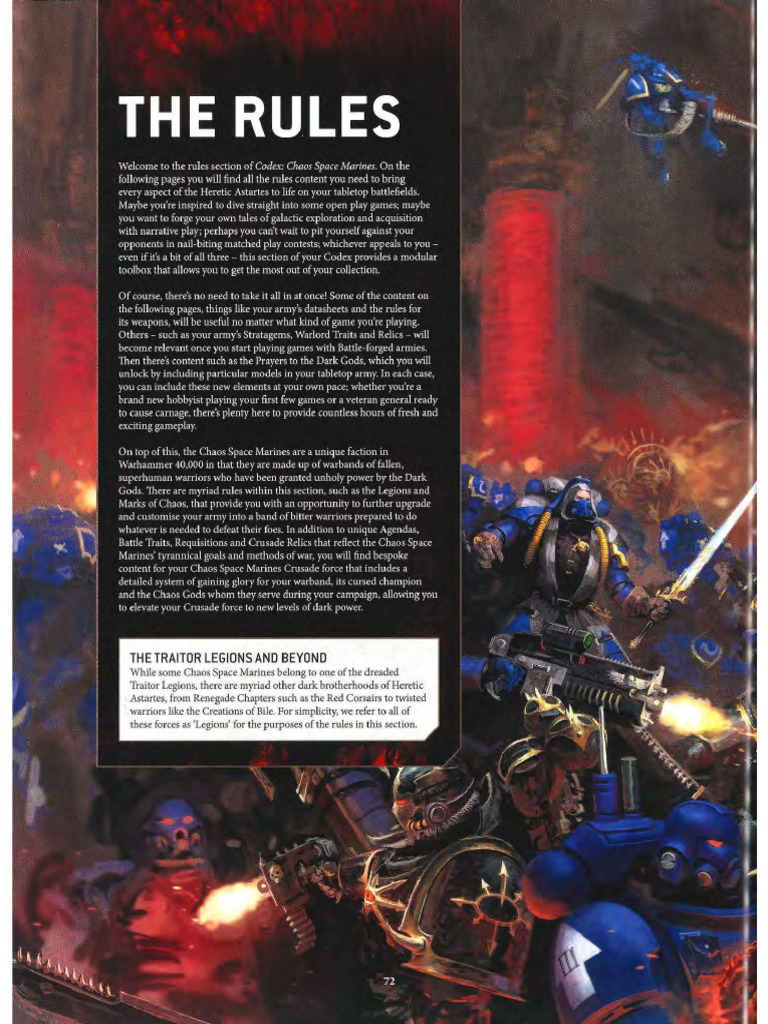 Chaos Space Marines Codex | PDF