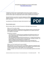 Europass CV Exemplo preenchido PT