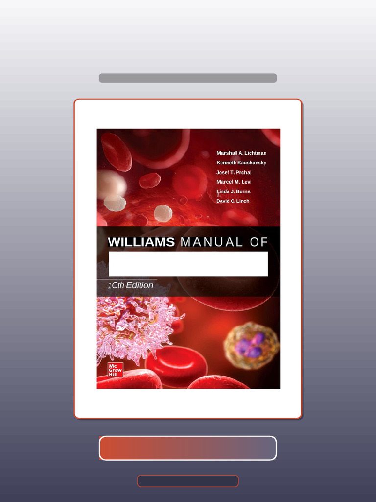 Test Bank for Willias Manual of Hematology 10th April 22 ...