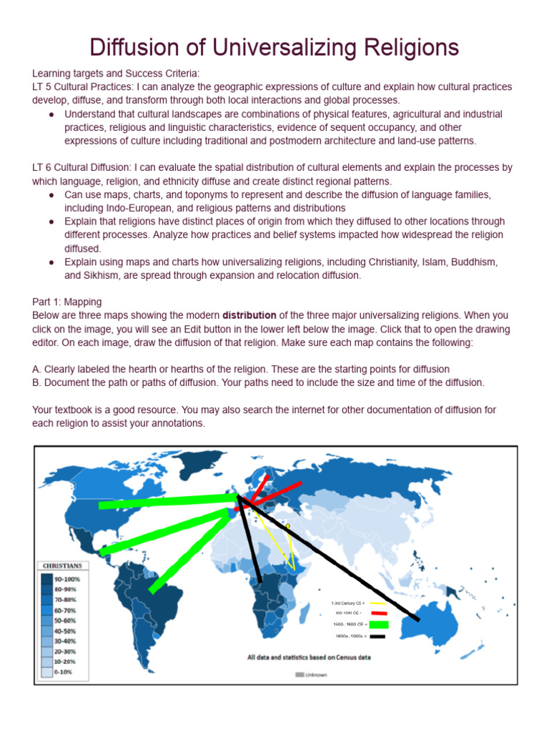 Mapping the Spread of Universalizing Religions | PDF | Missionary | Asia