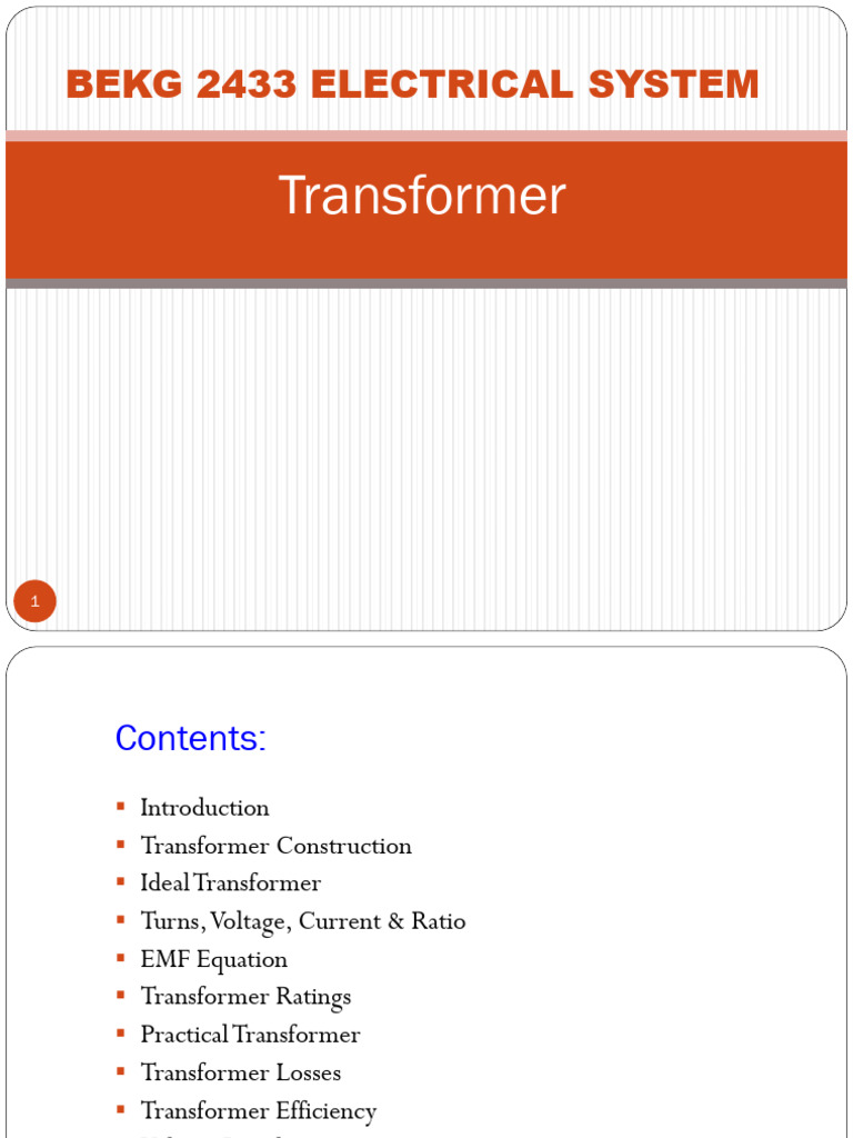 Transformer Fundamentals and Efficiency | PDF | Transformer | Electricity