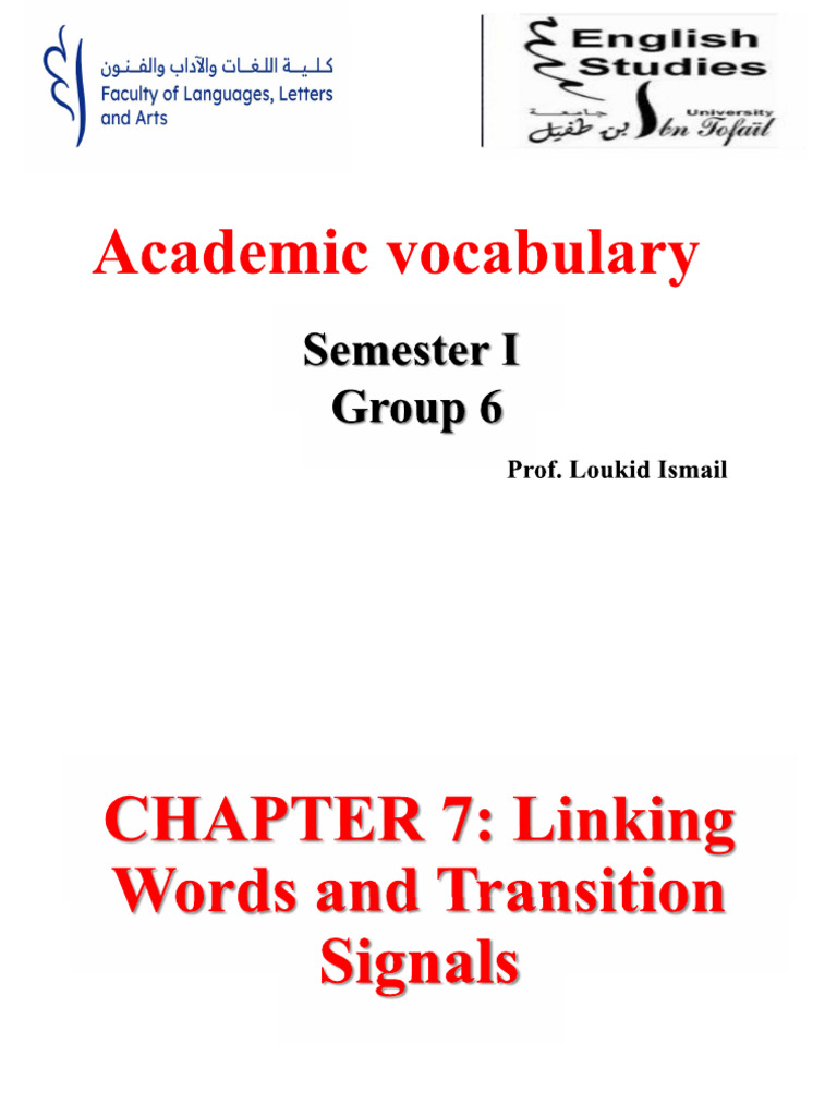 Linking Words and Transition Signals | PDF