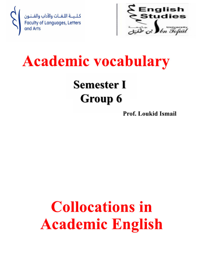 Academic Collocations | PDF
