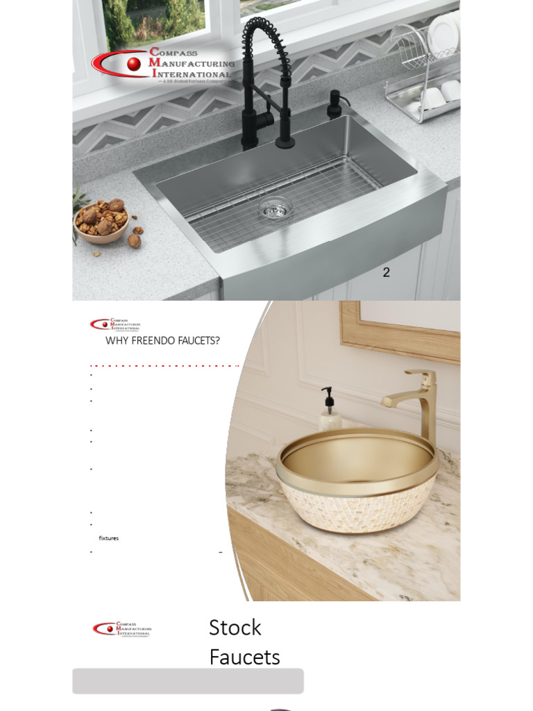Compass Mfg HH Stock Faucets | PDF | Tap (Valve) | Hydraulics
