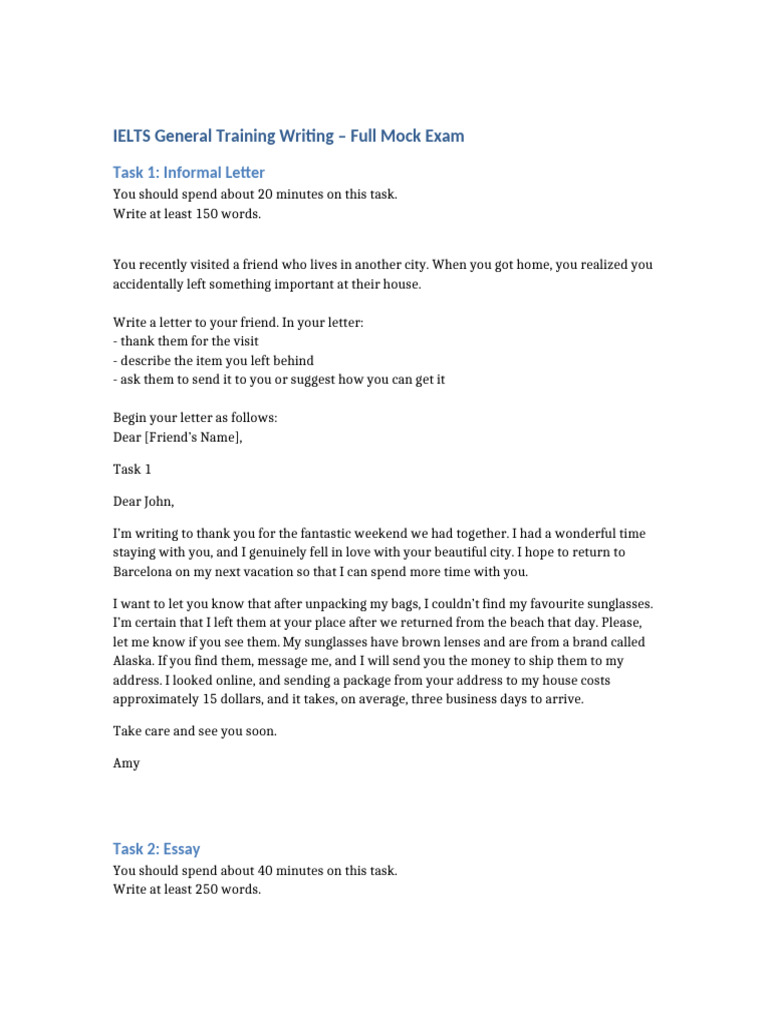 IELTS GT Writing Mock | PDF | Public Transport | Traffic Congestion