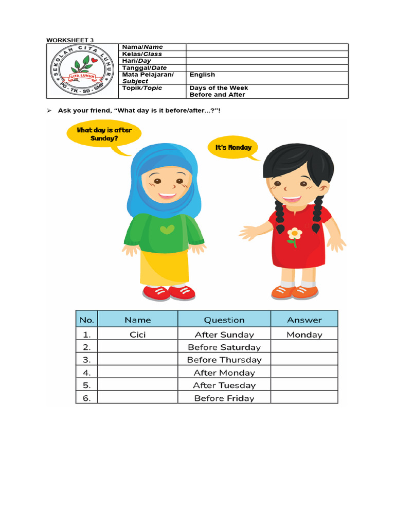 Worksheet B-Ing 3 | PDF