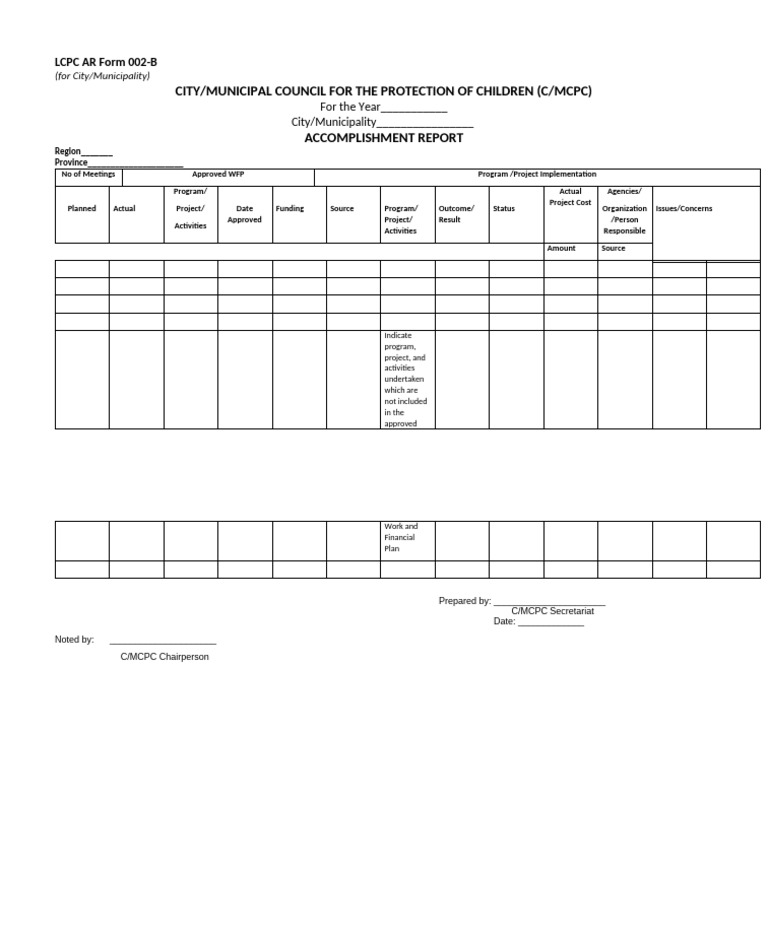 Annex a. Lcpc Ar Form 002-b | PDF