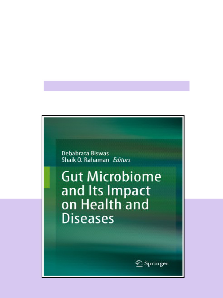 Gut Microbiome And Its Impact On Health And Diseases 1st Ed Debabrata ...