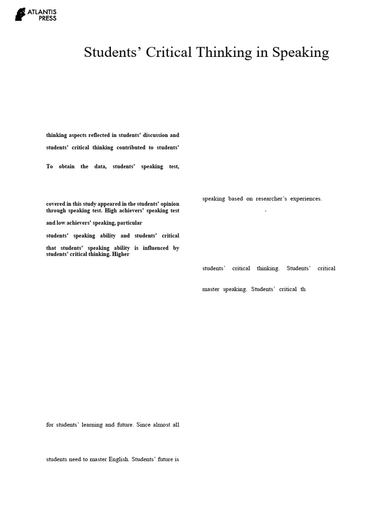 125964476 | PDF | Critical Thinking | Thought