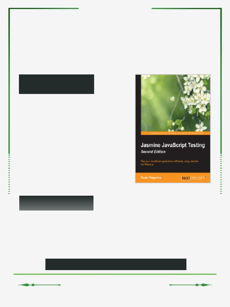 Jasmine JavaScript Testing 2nd Edition Test your JavaScript ...
